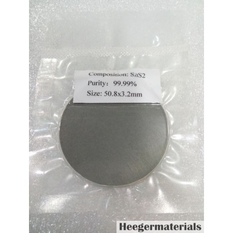Tin Sulfide (SnS2) Sputtering Target-Heeger Materials Inc