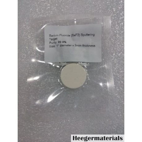 Barium Fluoride (BaF2) Sputtering Target-Heeger Materials Inc