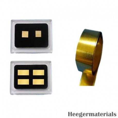 Gold-Germanium Alloy Solder Ribbon/Sheet, Au88Ge12-Heeger Materials Inc
