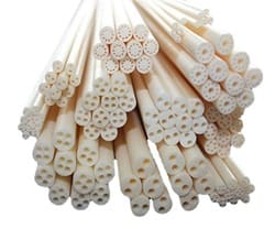 Multi-bore Alumina (Al2O3) Ceramic Tube