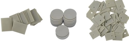 Aluminum Nitride (AlN) Ceramic Laser Processed Parts