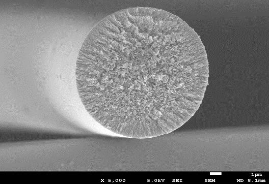 Boron Nitride Fiber Powder SEM