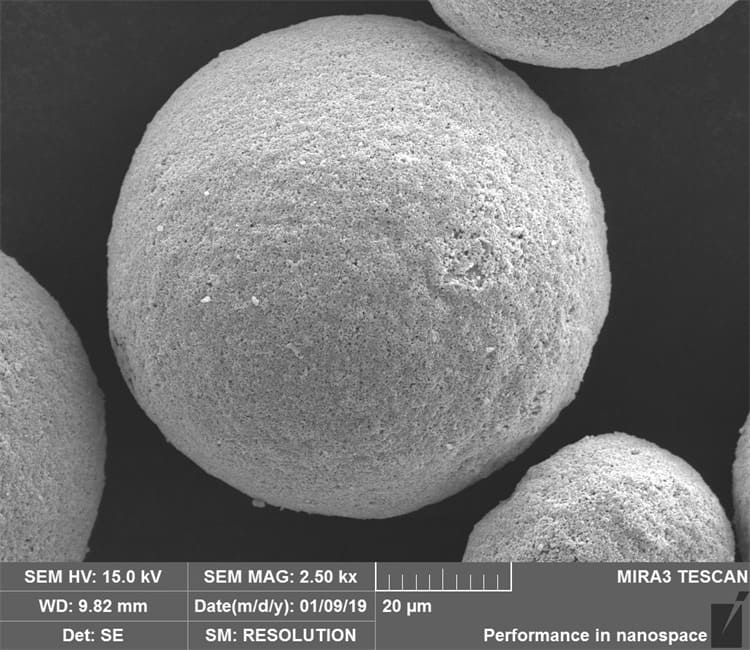 8% Yttria-Stabilized Zirconia Ceramic Powder SEM