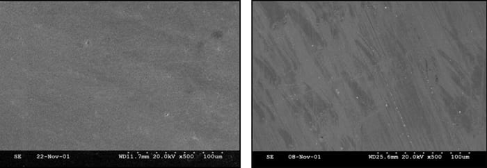 Glassy Carbon Acid-Resistance Test SEM