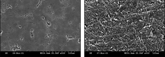 Isotropic Graphite Acid-Resistance Test SEM