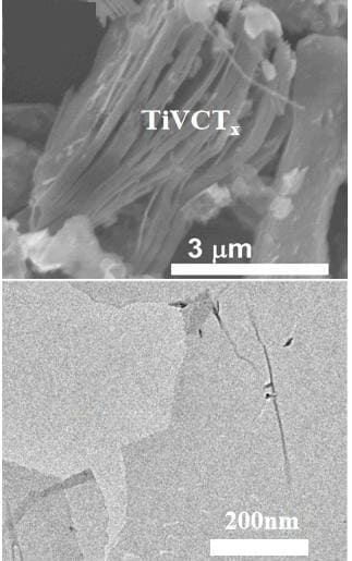 MXene Phase Powder-Bimetallic Series SEM