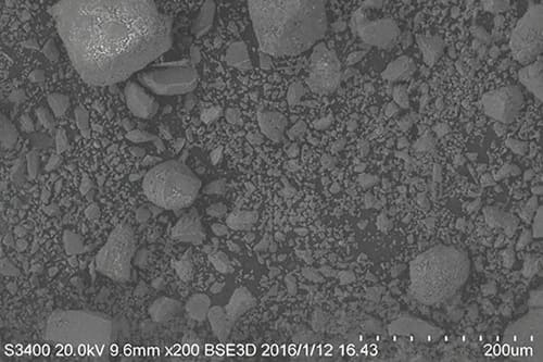 Round Corner Crystalline Silica Powder SEM