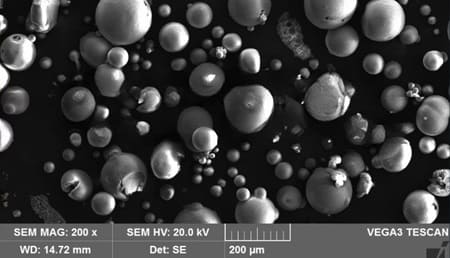 Spherical Silicon Carbide (SiC) Powder SEM