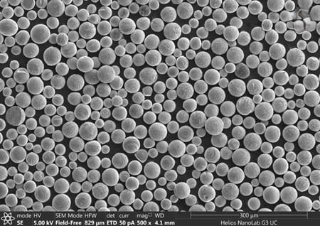 Spherical Titanium Carbide (TiC) Powder SEM